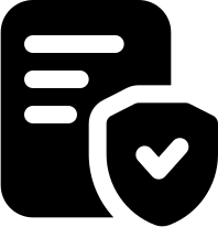 Illustration of an umbrella covering a car and two family members symbolizing insurance protection.